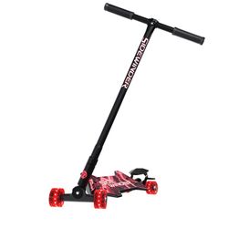 NEW MELOCSidewinder Quad Scooter w/ 70mm LED Light Up Wheels - Red Smooth Ride