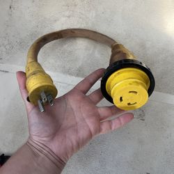 MUST SELL MARINCO marine pigtail power adapter 15A male to 30A female