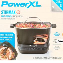 New PowerXL StirMax Muli-Cooker Hands-free Cooking Cooker