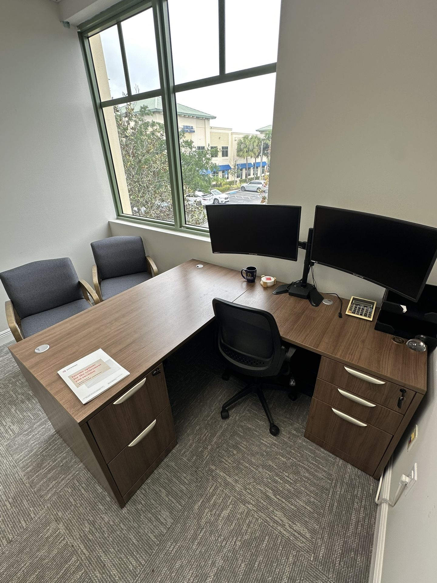 High-Quality L-Shaped Desk by PBD Furniture -> MSRP $1095