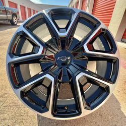 22s Chevy Rst 2025 Silverado 1500 Rims Rines Wheels Oem 6lug