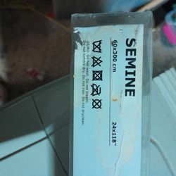 Ikea Sheer Patterned Panel Blind Semine, New 24x118