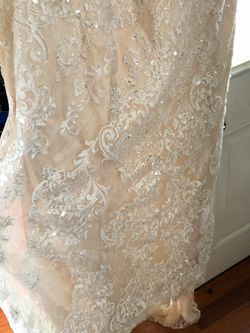 Sz 14 Wedding Dress Oleg Cassini  Must Go! Today Only! Thumbnail