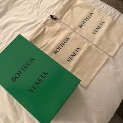 Bottega Shoe Box + Dust Bags