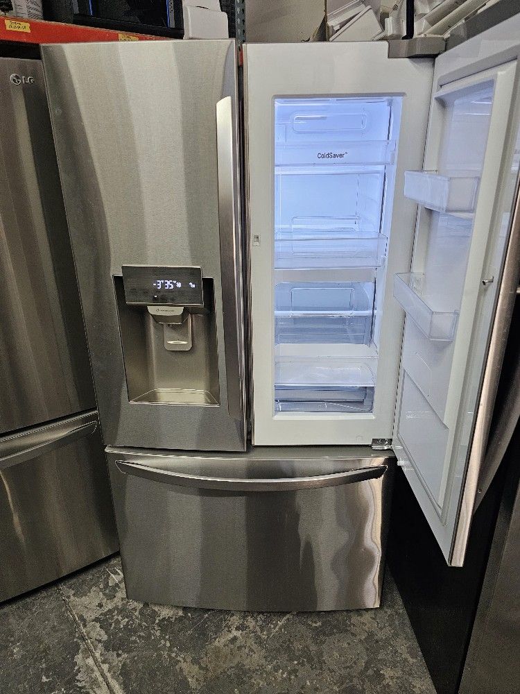 36" LG Show Food Stainless Steel Ice Maker&Water Excellent Conditions Craft Ice Warranty