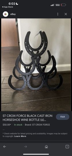 Horseshoe Wine Holder