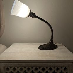 Antique Milk Glass Lamp