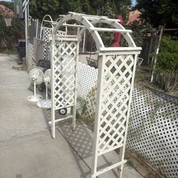 Wooden Arch Trellis. Needs Scuffing And Paint. $45…measurements On One Of The Pictures 😊