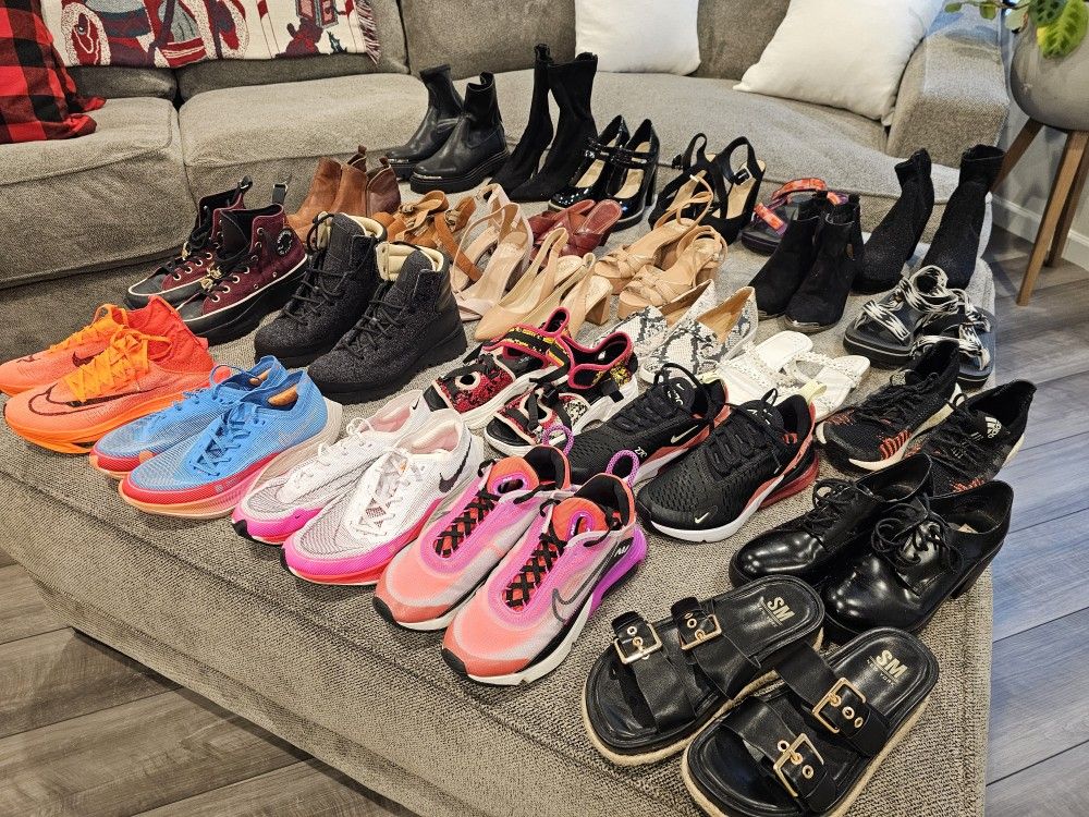 LOT of 27 Pair Of Women's Shoes Size 6 - 6.5