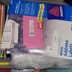 Tons of office  shipping  labels and supplies  printer paper plus more