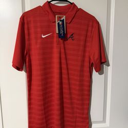 Atlanta Braves Nike Dri-FIT Victory Polo - Red (Men's Small)