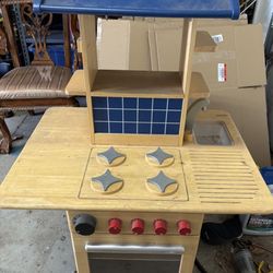 Kids Wooden Kitchen Play Set 