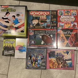 Brand New Board Games Never Opened