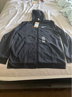 Nike- men black dri -fit zip up hoodie