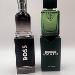 Mini Designer Perfumes (Prada + Hugo Boss) Travel Size – New