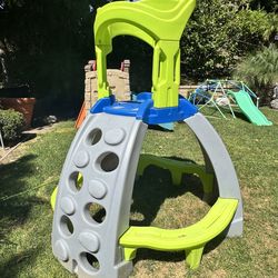 Step2 Kid's Castle Top Outdoor Mountain Climber with 2 Climbing Rock Walls and Slide