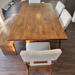 Table/4 Chairs And Bench! 