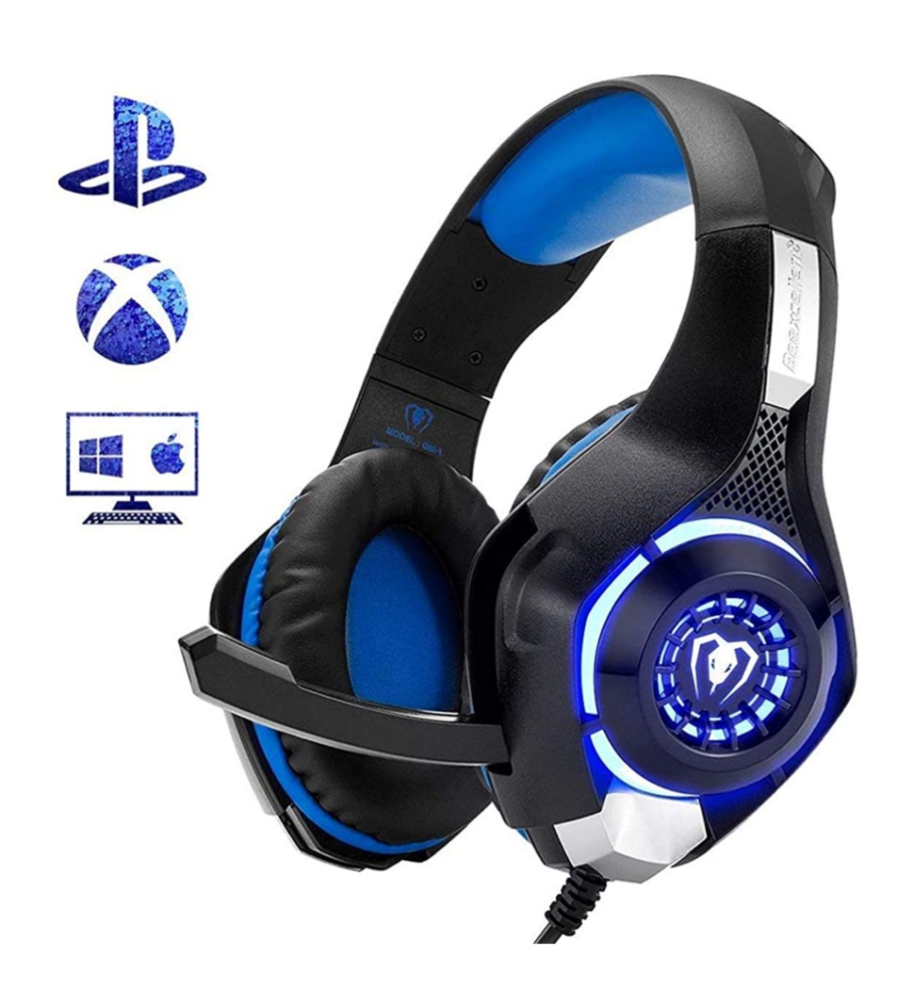 Beexcellent Gaming Headset for PS4 Xbox One PC Mac