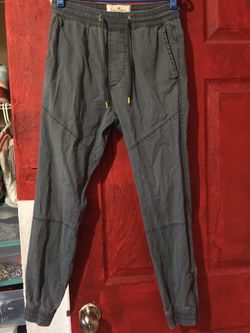 Hollister joggers with zipper bottoms