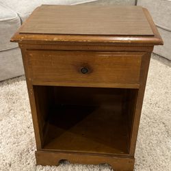 Solid Wood Antique Side Table
