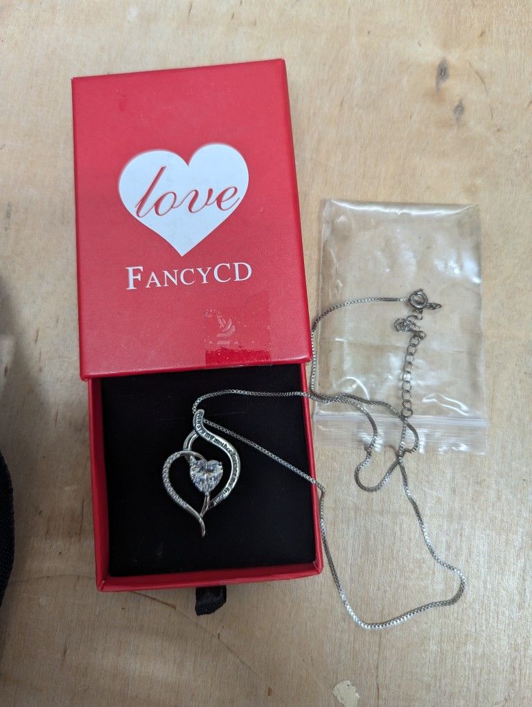 Women's Heart Necklace for Mom