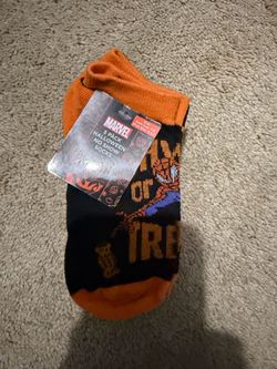 Marvel Halloween 5 Pack No Show Socks Kids.           Sock size 7-9. Shoe 9-2.5