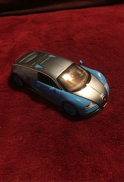 Diecast double horses Bugatti car