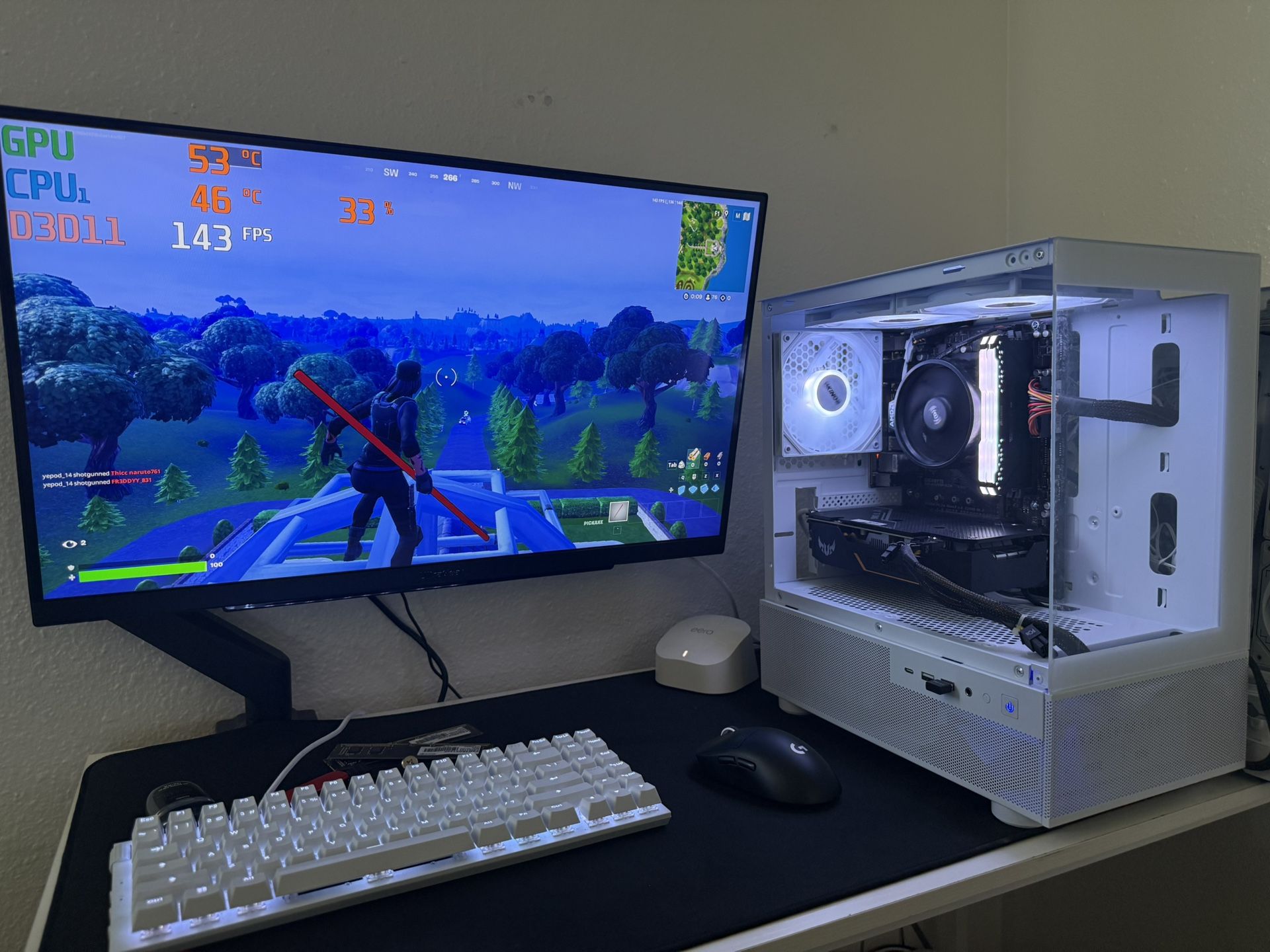White Gaming Pc Computer Desktop