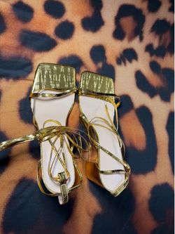 Shein Women Gold Heels - Size 11