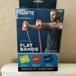 Flat Exercise Bands- NEW Unopened Box
