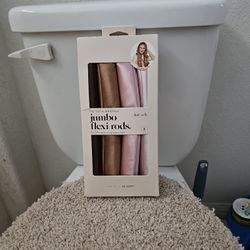Jumbo Flexi Rods Satin Wrapped For Effortless Curly Wavy Hair