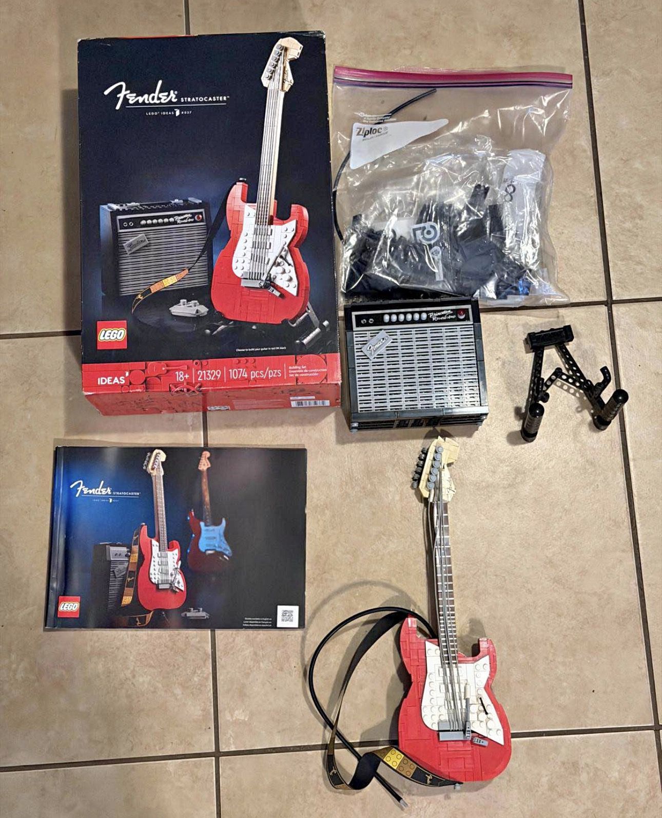 Retired Lego ideas fender Stratocaster Electric Guitar
