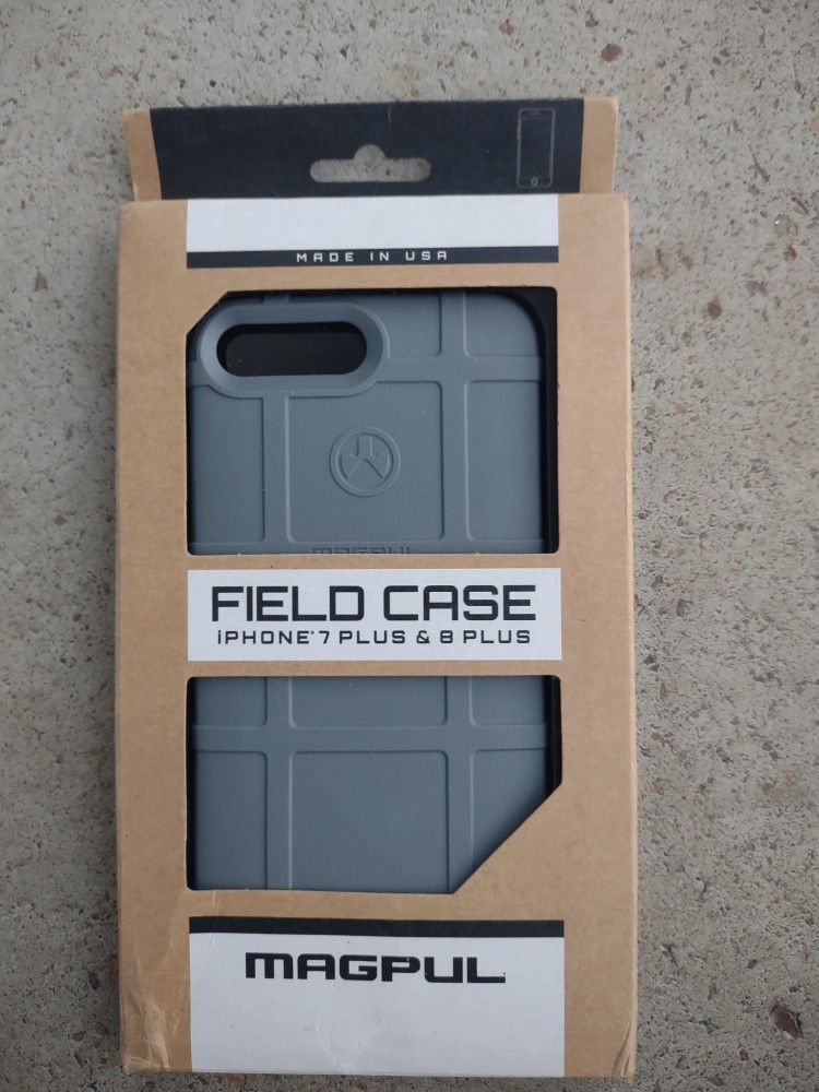 MAGPUL Field IP 7/8 PLUS iPhone Case Skin Black Grid/Box Pattern Made in USA!