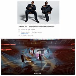 Chris Brown & Usher Concert Tickets  (Vegas)