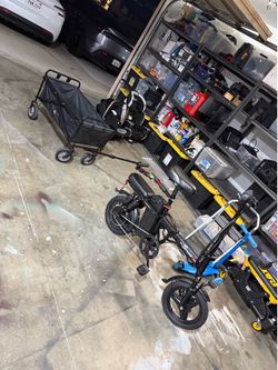 E bike with trailer wagen