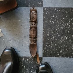 Vintage Tiki Spoon Wall Mount