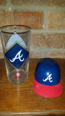 Atlanta Braves glass / helmet mini