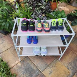 Under Armor and Puma brand tennis for girls. Size 5.0