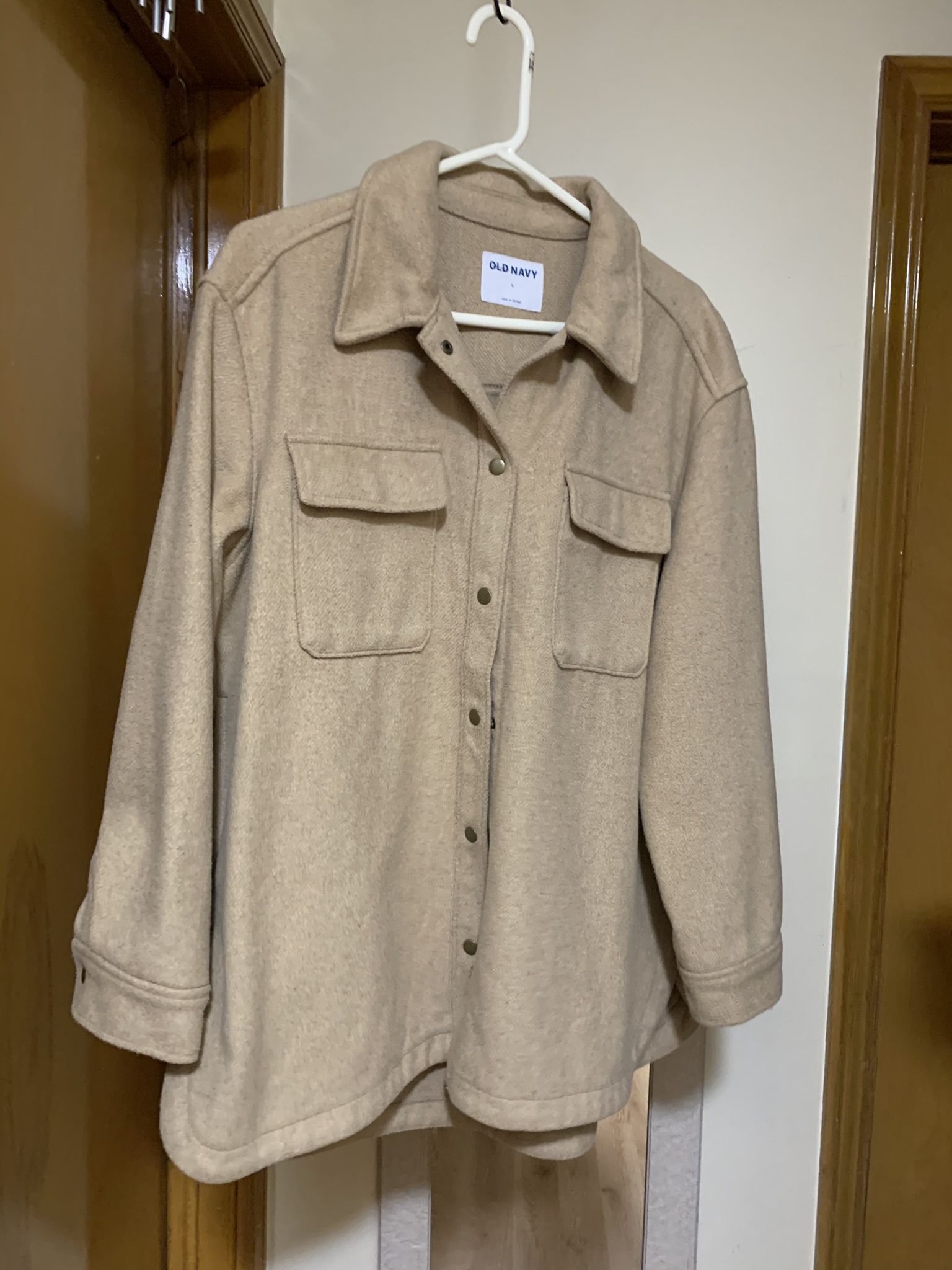 Old Navy Women Coat (Khaki)