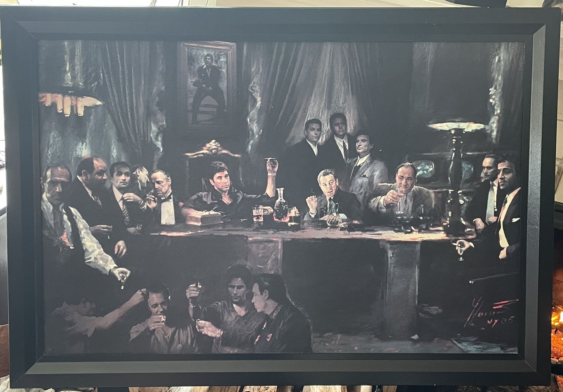 Gangster Last supper Mafia Powerhouse Artwork