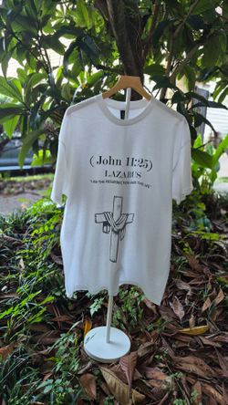 Lazarus John 11:25 Christian Graphic T-Shirt