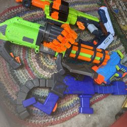 Five Nerf Gun Toys!!all For $50