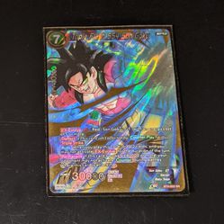 DRAGON BALL SUPER CARD GAME FR - Son Goku SS4 Triple Flash BT4-003 SR Card In Sleeve