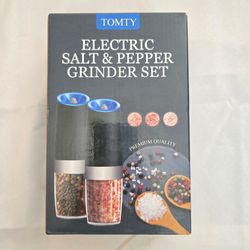 Electric Salt and Pepper Grinder Set