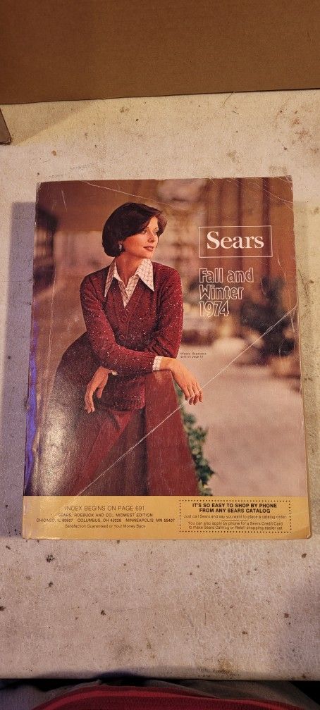 Sears Catalog Fall & Winter 1974 Furniture Electronics Guns Fashion Shoes Bike