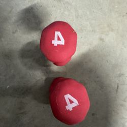 4 Lb Weights Pair