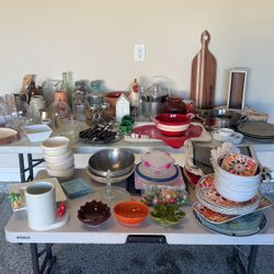 Kitchen, Decor, Serving Platters, Dishes, Antiques, Wooden Bowl, Holiday 
