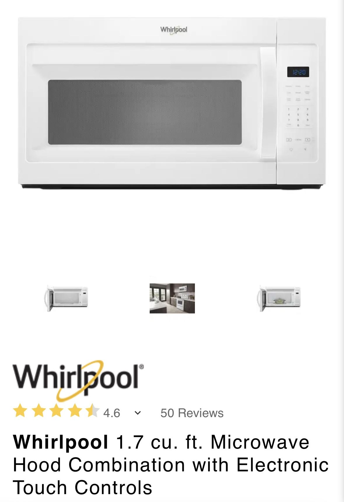 Whirlpool Microwave