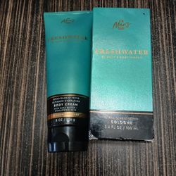 2 Men Bath And Body Works Sets Freshwater And Bourbon Lotion And Cologne 30 Bucks Each