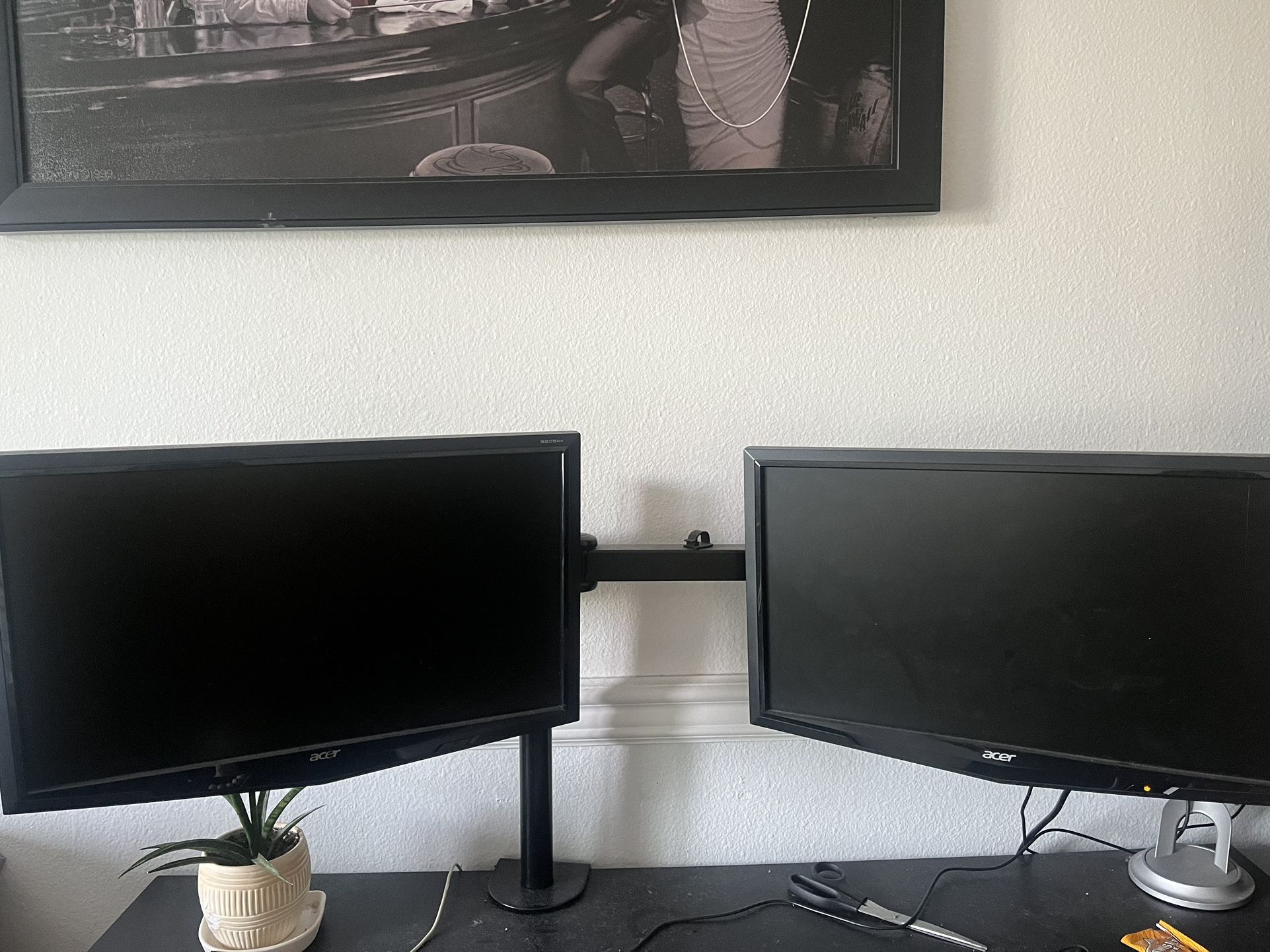Dual Acer Monitor With Stand